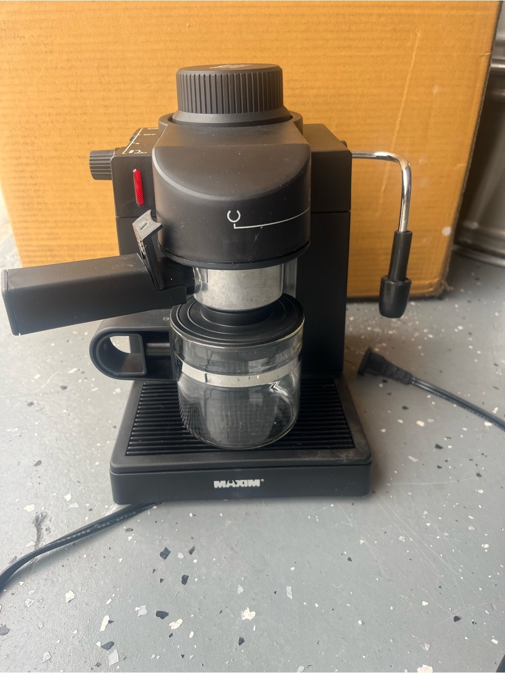 Vintage Maxim Cappuccino Expres 450 Machine Black tested